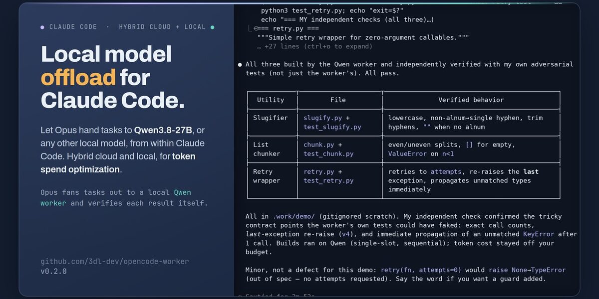 opencode-worker demo
